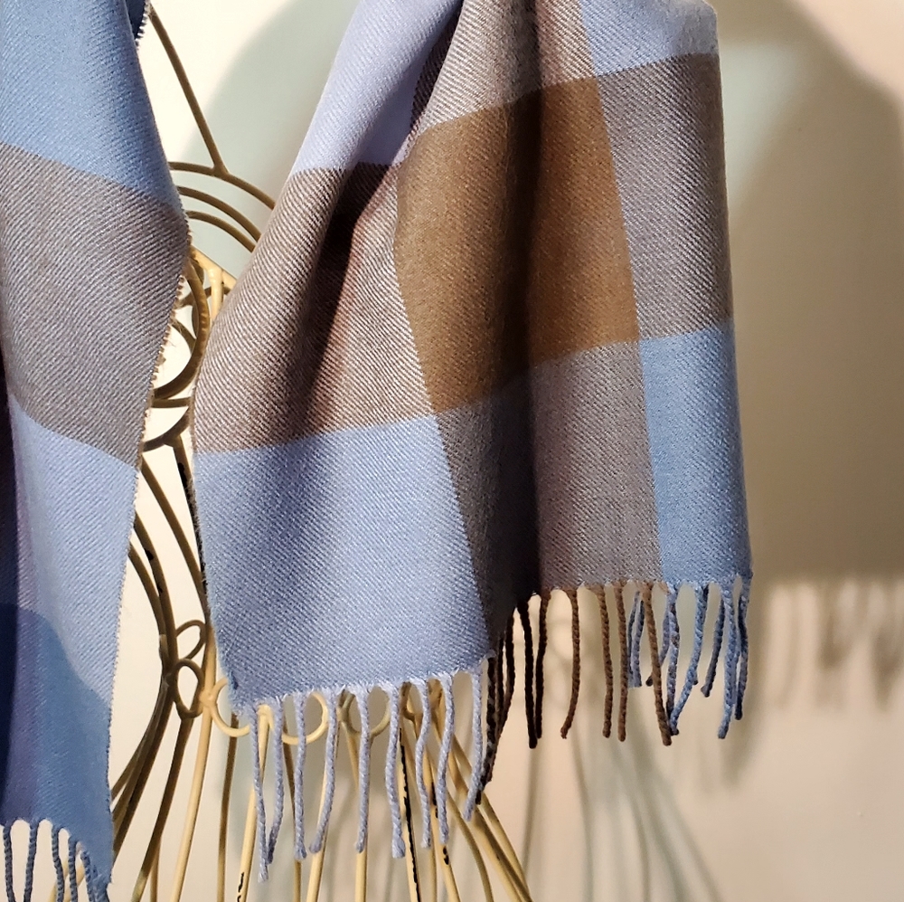 Cashmere Fringed Scarf - Picture 4 of 5